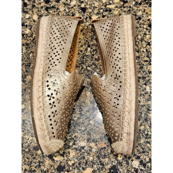 Patricia Nash Elena Espadrille Women's Flats Pale Gold - Size 8 - Picture 4 of 13